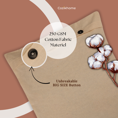 Pack of 30 Cotton Saree Covers – Button Closure with Net Window (16x14")