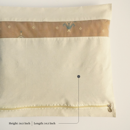 Pack of 10 Cotton Saree Cover With Zipper & Net Window (Size 16.5 X 14.5 Inch)